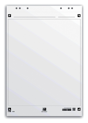 [920157] Flipoverpapier Oxford smart 650x980mm blanco 90 gram 20 vel