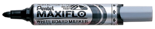[920331] Whiteboardmarker Pentel MWL5M Maxiflo rond 3mm zwart