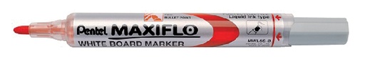 [920442] Whiteboardmarker Pentel MWL5S Maxiflo rond 1mm rood