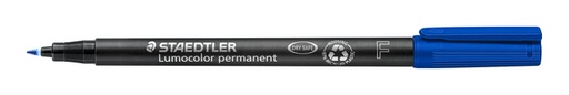 [920523] Viltstift Staedtler Lumocolor 318 permanent F blauw