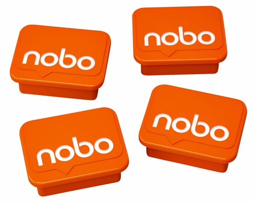 [920574] Magneet Nobo 22mm oranje 4 stuks