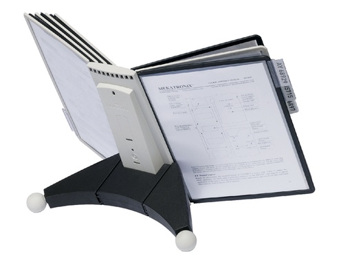 [920988] Bureaustandaard Durable 5632 Sherpa met 10-tassen zwart/grijs