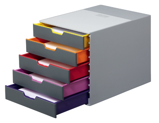 [921002] Ladenbox Durable Varicolor 5 laden grijs