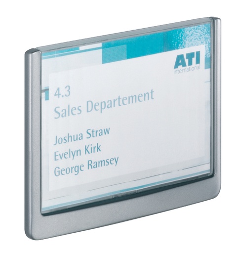 [921198] Deurbordje Durable Click sign 149x105,5mm grafiet