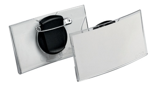 [921220] Badge Durable 8124 convex met combiklem 40x75mm