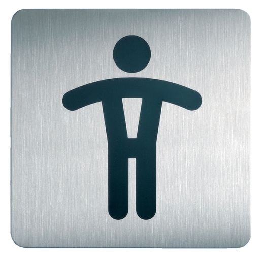 [921411] Infobord pictogram Durable 4954 vierkant wc heren 150mm