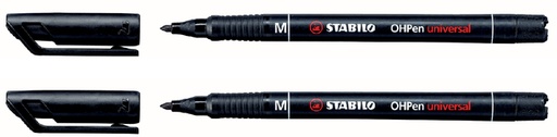 [922641] Viltstift STABILO OHpen 843/46 permanent rond medium zwart