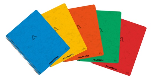 [011327] Schrift Aurora 210x165mm ruit 5x5mm 120 pagina's 80gr assorti