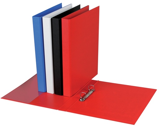 [268805] Ringband Quantore A4 2-rings D-mech 20mm PP rood