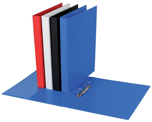 [268806] Ringband Quantore A4 2-rings D-mech 20mm PP blauw