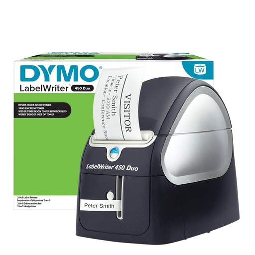 [930123] Labelprinter Dymo LabelWriter 450 Duo desktop zwart