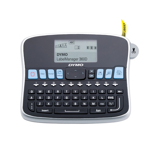 [930129] Labelprinter Dymo LabelManager 360D draagbaar qwerty 19mm zwart