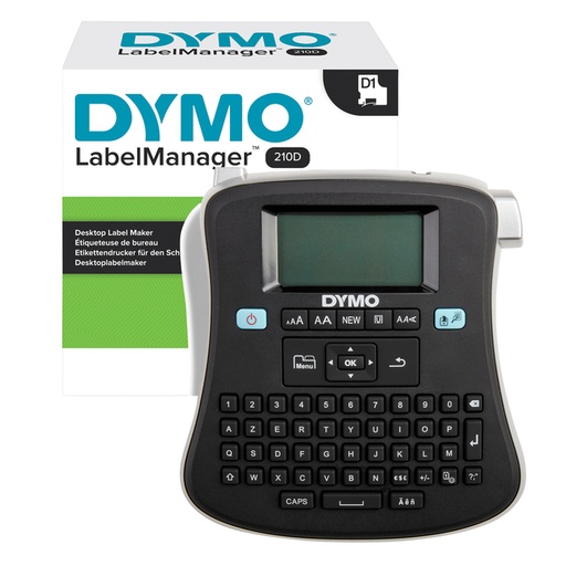 [930374] Labelprinter Dymo LabelManager 210D+ draagbaar azerty 12mm zwart