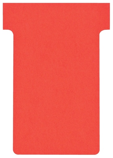 [950863] T-kaart Nobo nr.2 48mm rood 100 stuks