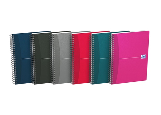 [011338] Spiraalblok Oxford Essentials A5 lijn 180 pagina's 80gr assorti