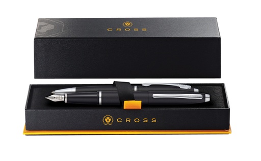 [961025] Schrijfset Cross balpen en vulpen Calais medium mat zwart