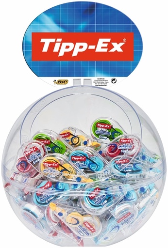 [965468] Correctieroller Tipp-ex mini pocket mouse 5mmx6m display à 30 +10 stuks gratis