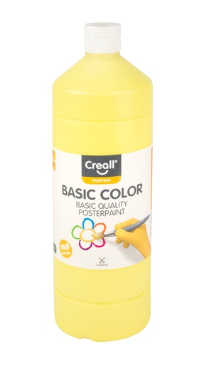 [1000003] Plakkaatverf Creall basic lichtgeel 1000ml