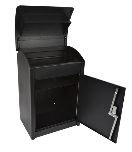 [1000084] Pakketbrievenbus Malmo 360x260x505mm zwart