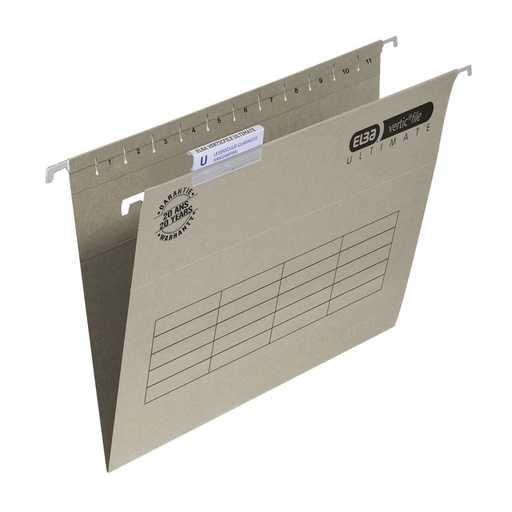 [1000283] Hangmap Elba Verticfile Ultimate folio V-bodem grijs verpakt per 10 stuks