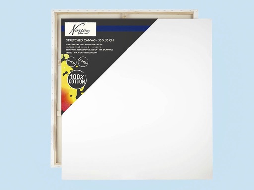 [1000358] Canvas Nassau fine art 30x30cm 100% katoen