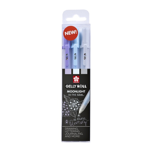 [1385328] Gelschrijver Sakura Gelly Roll Moonlight 06 calm set à 3 kleuren