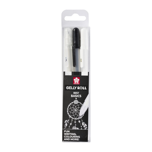 [1385343] Gelschrijver Sakura Gelly Roll Metallic set à 3 kleuren
