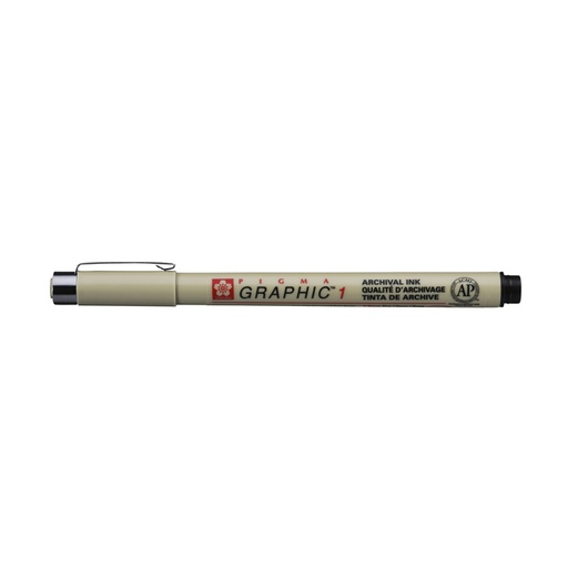 [1385351] Fineliner Sakura Pigma Graphic 1 1.0mm zwart