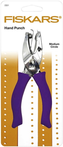 [1386009] Handpuncher Fiskars M circle 1/8" met SoftGrip paars