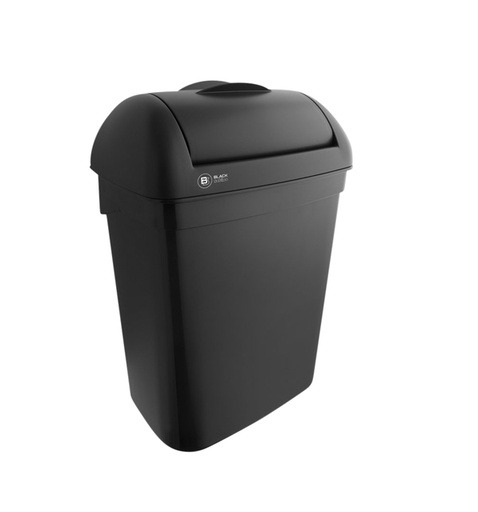 [1386031] Dameshygiënebak BlackSatino 8 liter zwart 332170