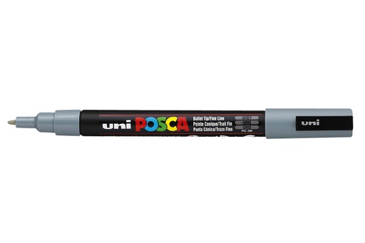 [1386093] Verfstift Posca PC3M fijn grijs