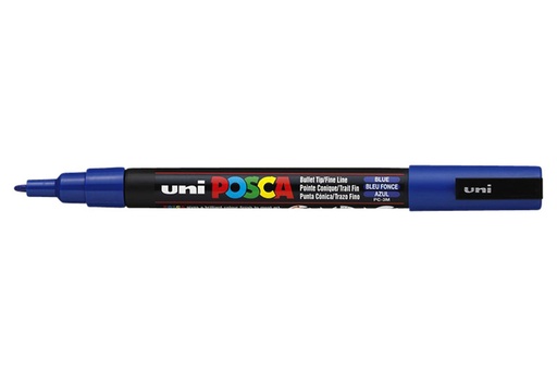 [1386110] Verfstift Posca PC3M fijn donkerblauw