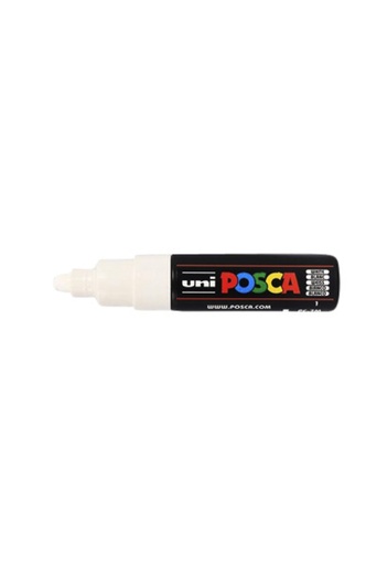[1386128] Verfstift  Posca PC7M breed wit