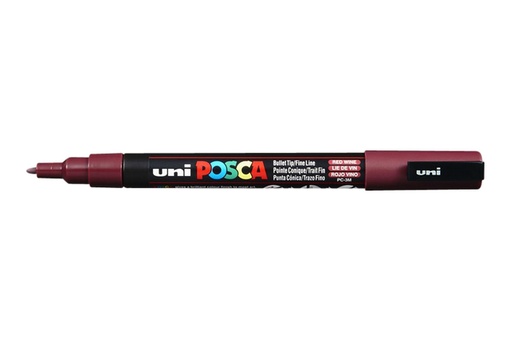 [1386147] Verfstift Posca PC3M fijn wijnrood