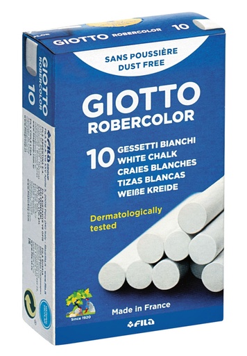 [1386474] Schoolbordkrijt Giotto wit doos à 10 stuks