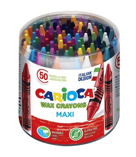 [1386815] Waskrijt Carioca Maxi pot á 50 stuks assorti