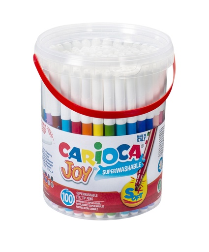 [1386819] Viltstiften Carioca Joy pot à 100 stuks