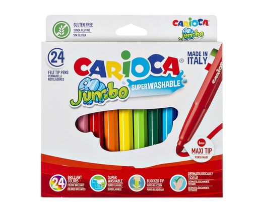 [1386823] Viltstift Carioca Jumbo maxi assorti set à 24 stuks
