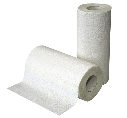 [1386887] Keukenrol Cleaninq 2-laags 50 vel wit