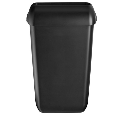[1386986] Afvalbak Quartzline open inworp 23 liter zwart 441452