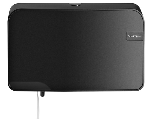[1387008] Toiletpapierdispenser Quartzline Q2 klein duo zwart 441052