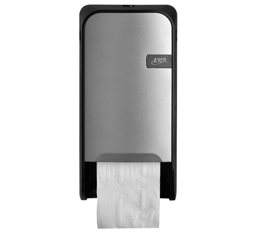 [1387019] Toiletpapierdispenser Quartzline Q1 systeemrol duo zilver 441091