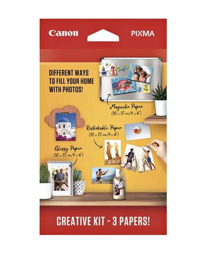 [1387065] Fotopapier Canon creatieve kit met 3 soorten papier 60 vel