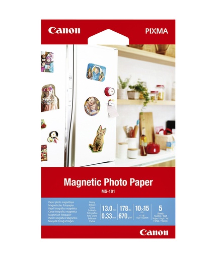 [1387067] Fotopapier Canon MG-101 magnetisch 10x15cm 5 vel