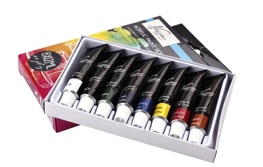 [1387101] Acrylverf Nassau Art set met 8 kleuren
