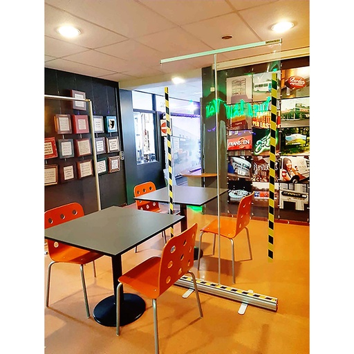 [1387114] Hygiënescherm Djois oprolbaar 2x1m transparant