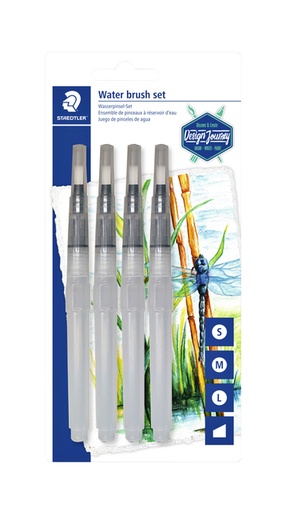 [1387692] Waterbrushstift  Staedtler set à 4 breedtes