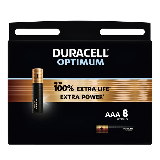 [1388141] Batterij Duracell Optimum 100% 8xAAA