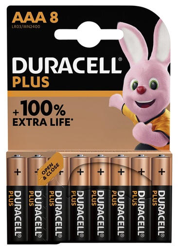 [1388143] Batterij Duracell Plus 8xAAA