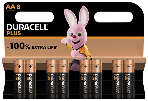 [1388144] Batterij Duracell Plus 8xAA